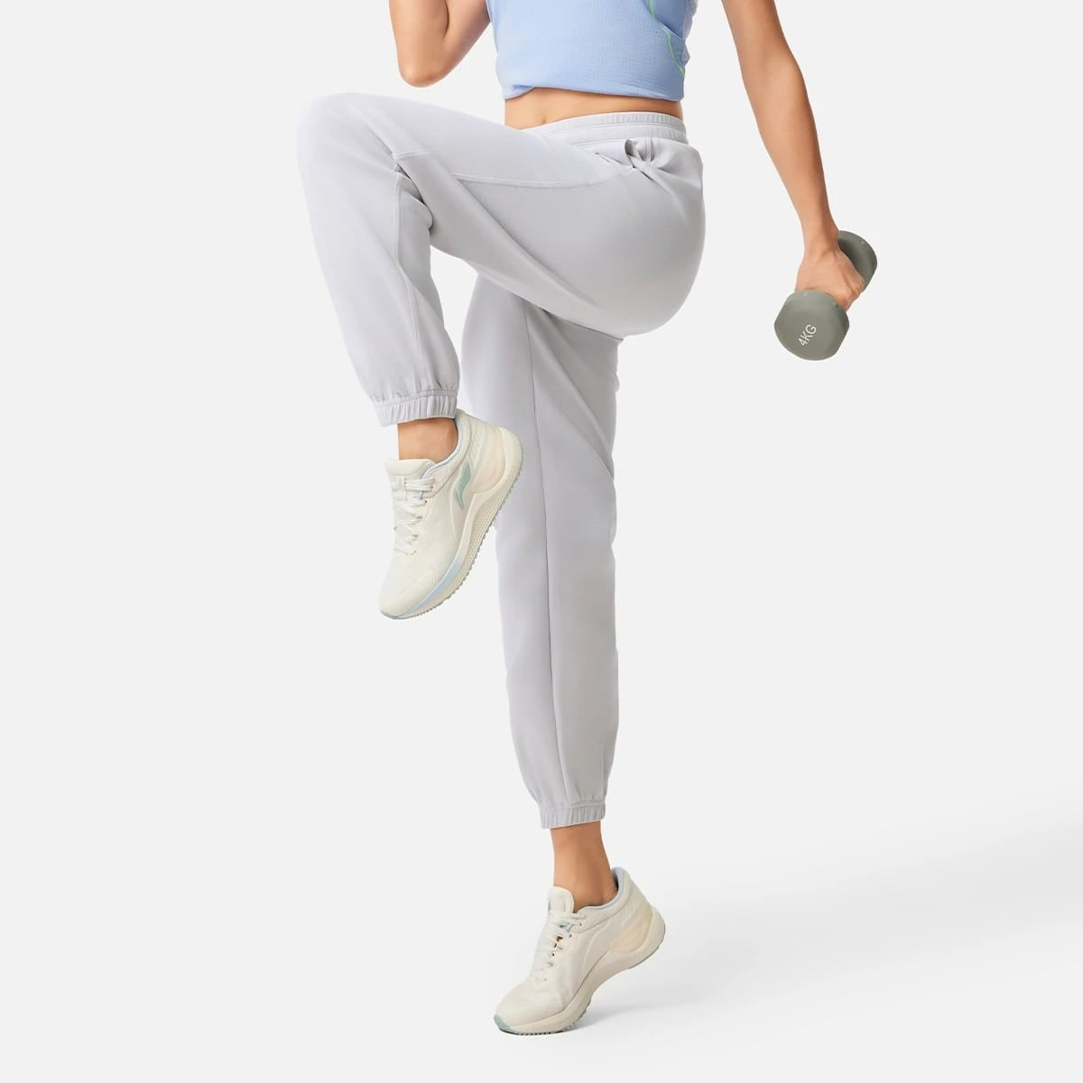 LI-NING Women Sport Style Loose-Fit Cuffed Jogger Pants